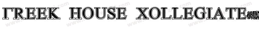 Greek House Collegiate字体转换